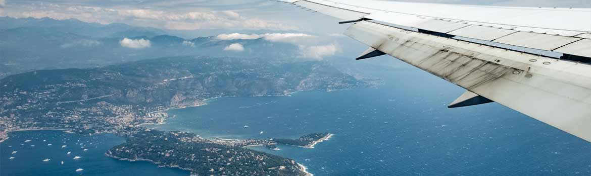 Côte d’Azur Anreise mit dem Flugzeug