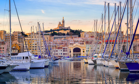 Bild vom Hafen von Marseille