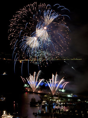 Neujahrsfeuerwerk an der Côte d’Azur