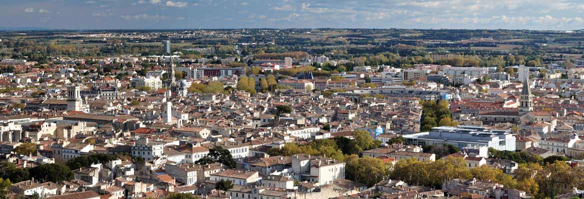 Blick über Nîmes Blick über Nîmes