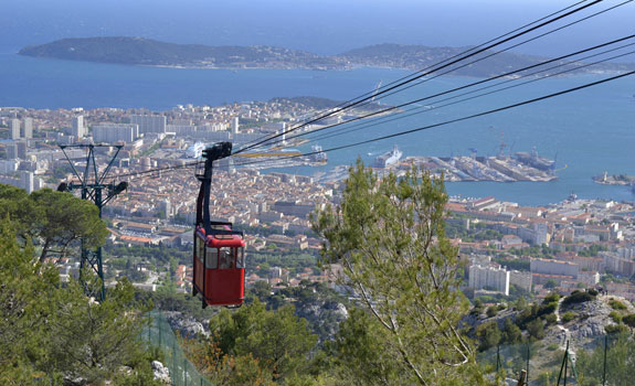 Seilbahn in Toulon Bild der Seilbahn in Toulon