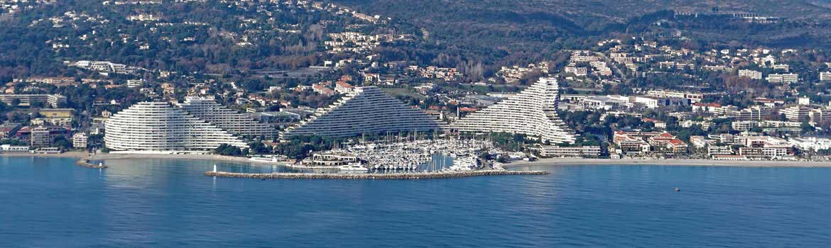 Blick auf Villeneuve Loubet Blick auf Villeneuve Loubet